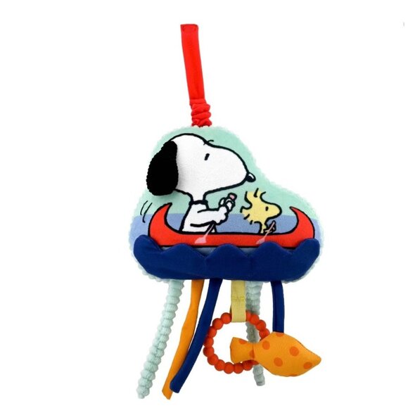 Peanuts Snoopy Pull Down Ziggle Activity Toy Infants Babies Stroller Car Seat - Picture 1 of 6